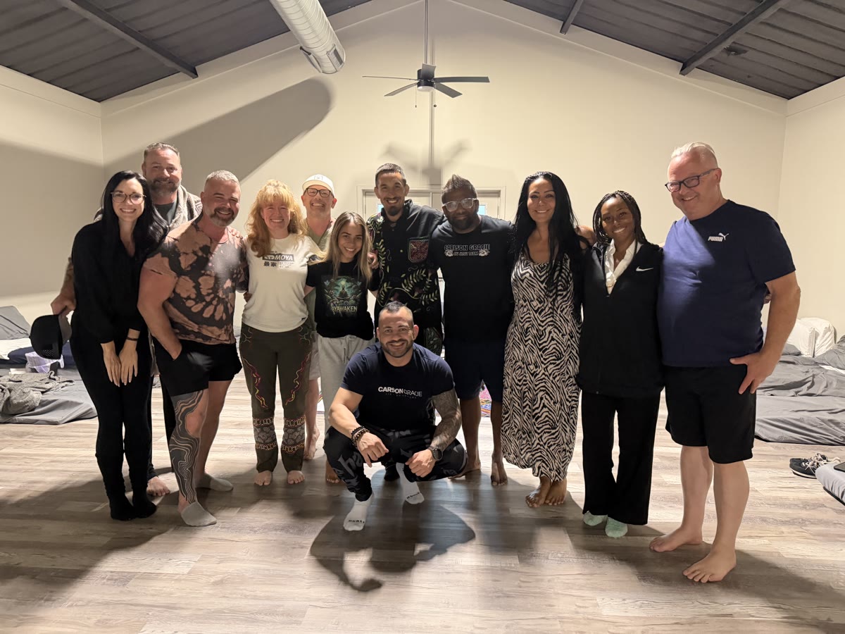 Participants gathered together in the AyaWaken ceremony hall near Dallas